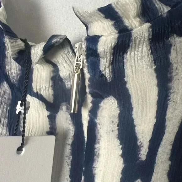 Jason Wu Sleeveless Dress with Shoulder Ties in Spring Navy Multi SZ6 Maxi Dress - Picture 5 of 16